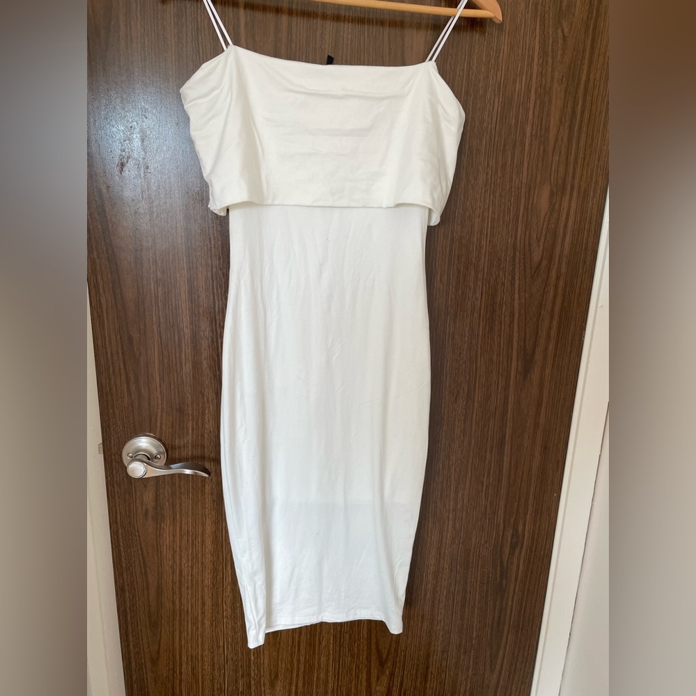 Crème tube dress